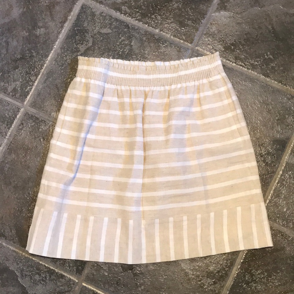 J. Crew linen-cotton skirt